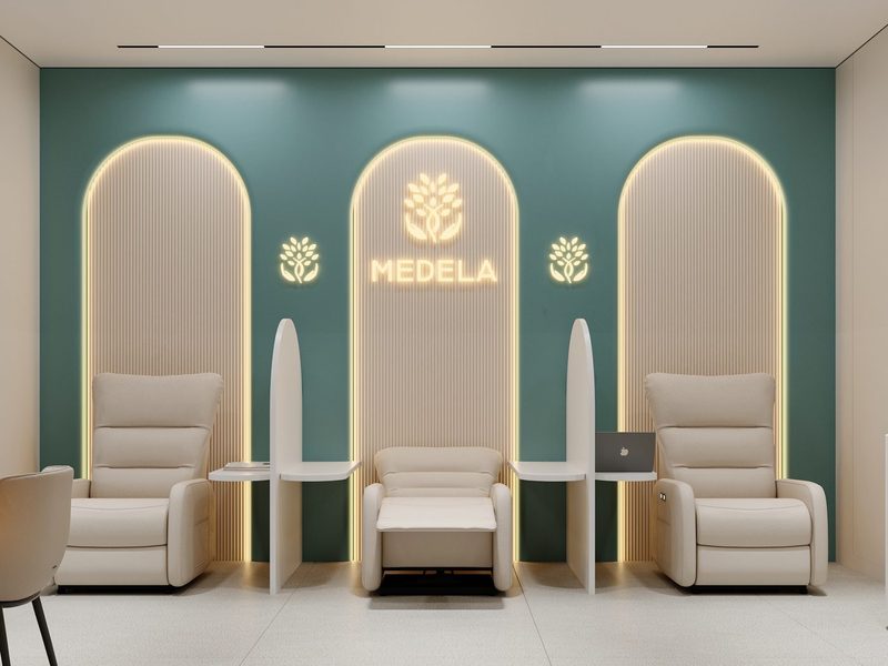 Процедурный кабинет MEDELA — зона инфузионной терапии