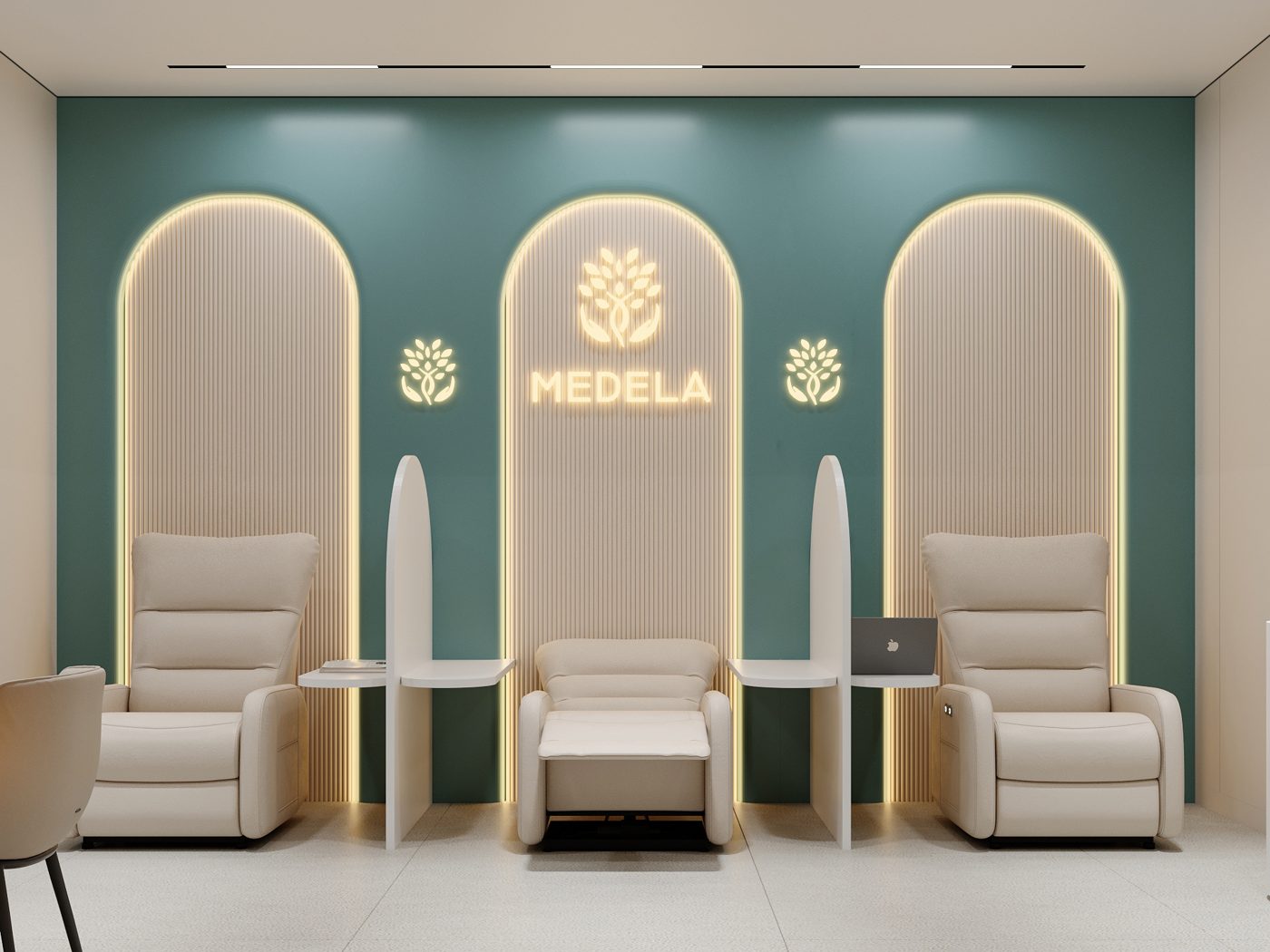 Процедурный кабинет MEDELA — зона инфузионной терапии